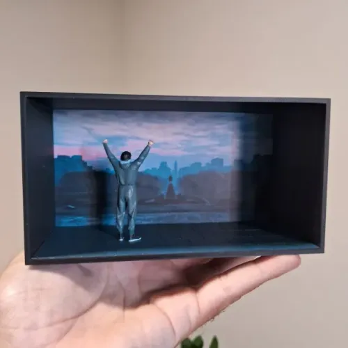 Quadro Diorama do filme "Rocky"