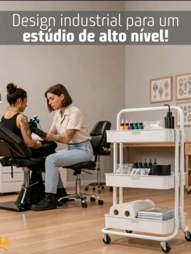 Carrinho multiuso novo com rodinhas