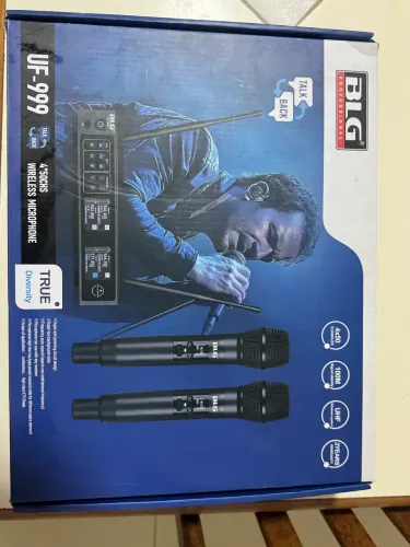 Microfone Sem fio BLG UF - 999 com talkback