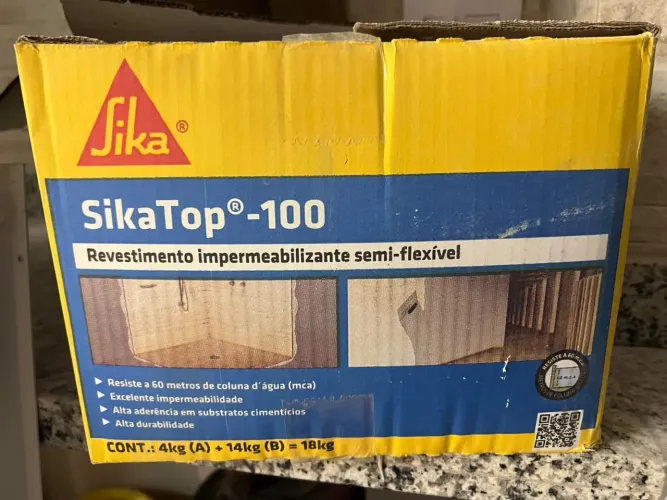 Sika Top 100 impermeabilização semi flexível 
