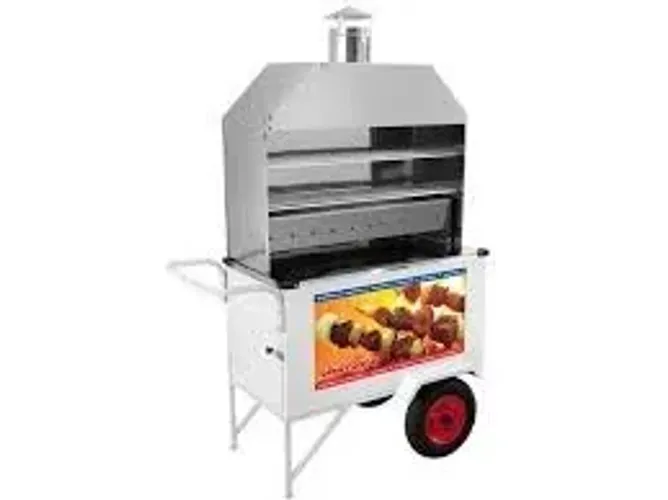 Carrinho de churrasco espetinho churrasco inox novo direto da fábrica promoção imperdível