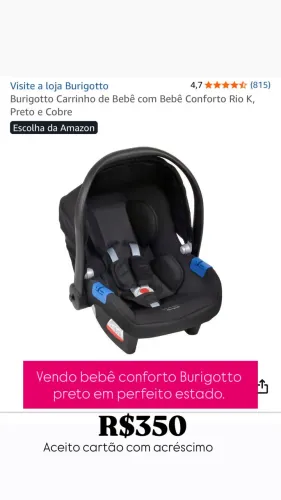 Vendo Bebê conforto Burigotto