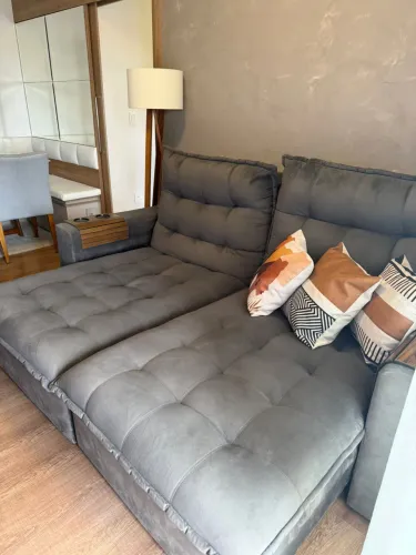 Sofá Retrátil 2 metros Mola Ensacada