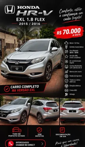 Honda HR-V EXL 1.8 Flexone 16V 5P Aut. 2016