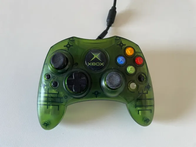 Controle Xbox Clássico Verde Original Joystick