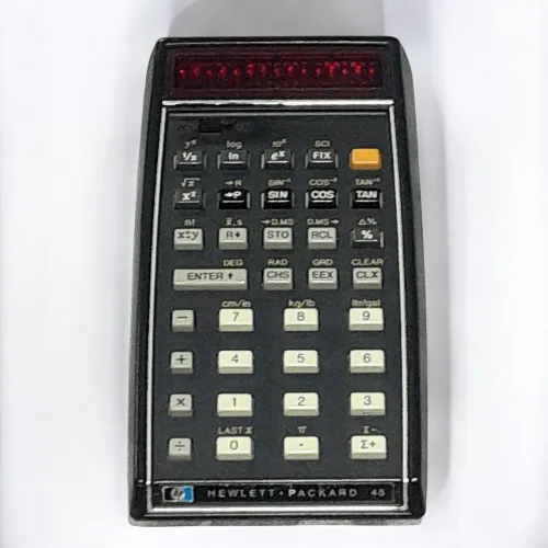 Calculadora Científica HP45, Vintage 1973, Rara, Funcionando, C/ Case