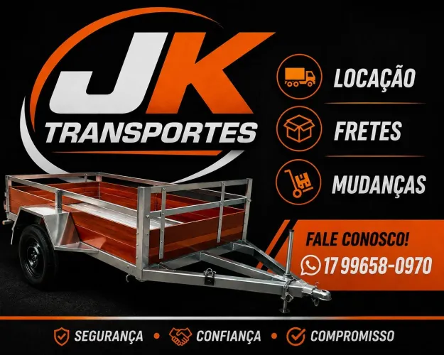 Carretinha reboque para locação 