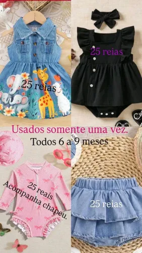 Roupas de bebê venda. 6 a 9 meses.