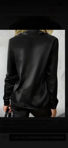 Camisa cetim seda feminina G
