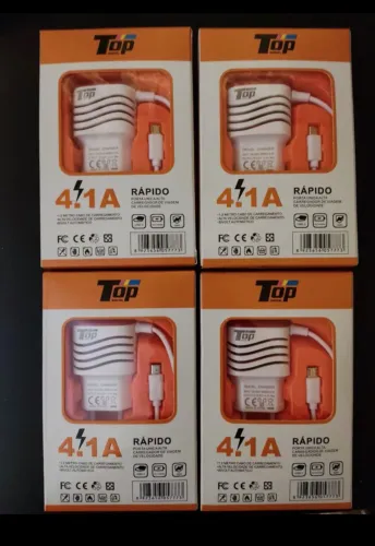 Carregador Turbo p/Smartphone, Cabo V8 (micro usb)