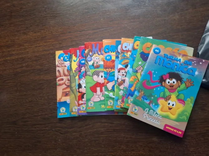 Kit de 10 revistas turma da Mônica, 35.00 cada kit com 10 revista