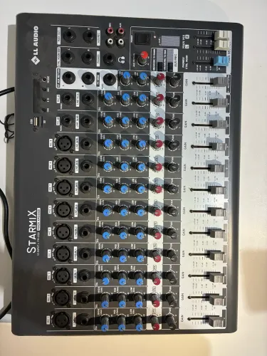 Mesa de som Analógica LL AUDIO Starmix Mixer XMS1202D