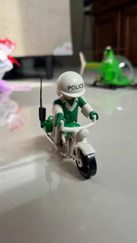 Moto Polícia Playmobil anos 80