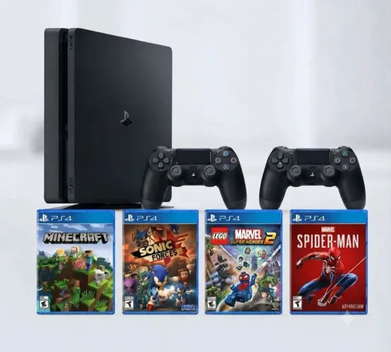 Ps4 + controles + 4 jogos