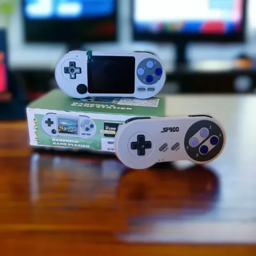 Video Game Portátil SF2000 3 polegadas Tela IPS 1 gamepad (6 mil games)