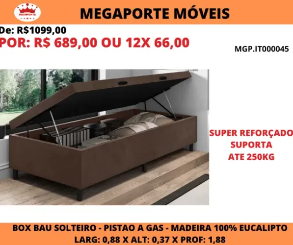 BOX BAÚ SOLTEIRO