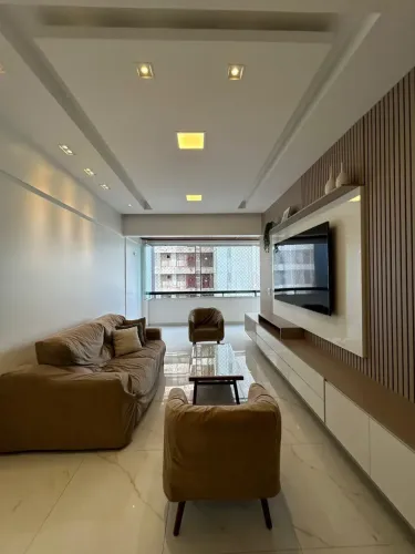 LINDO APARTAMENTO DE ALTO PADRAO NA PONTA D AREIA, REFORMADO E PROJETADO, NASCENTE
