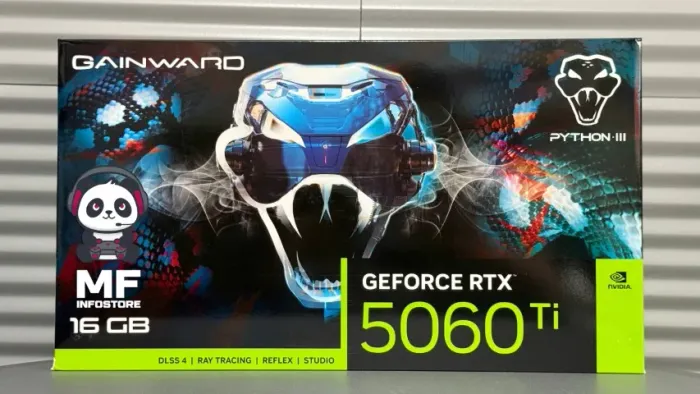 Placa de Vídeo RTX 5060 Ti 16GB Gainward Python Triple Fan