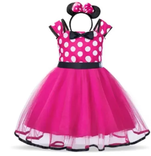 Vestido infantil Minnie tamanho 4