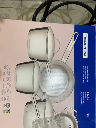 Jogo de panelas Tramontina inox