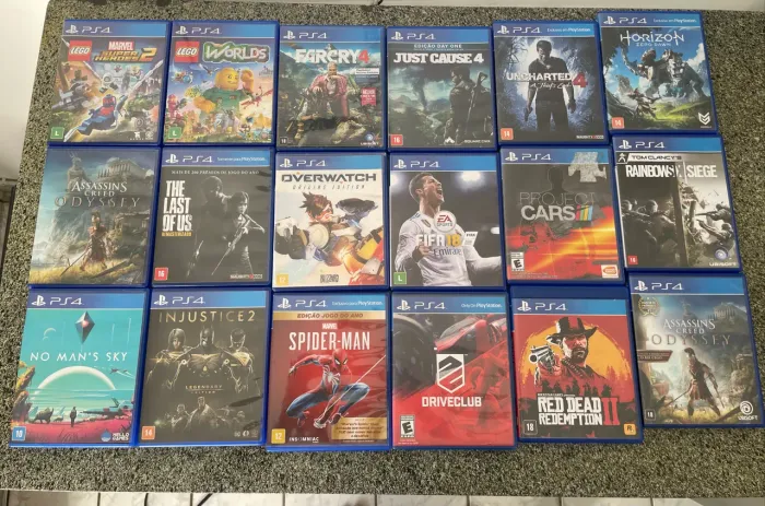 Jogos originais PS4 - mídia física