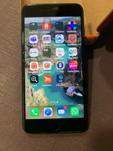 iPhone 7 Plus 256 Gb Preto Perfeito Estado