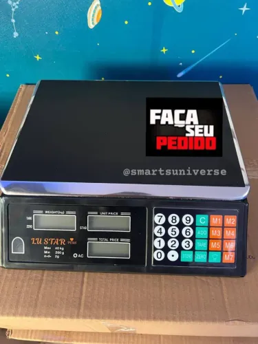 Balança Digital 40Kg - Comercial LACRADA! Alta Precisão