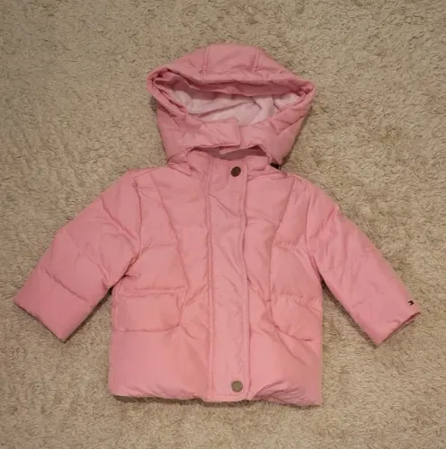 Jaqueta Tommy Hilfiger Rosa Quentinha Tamanho 12 meses