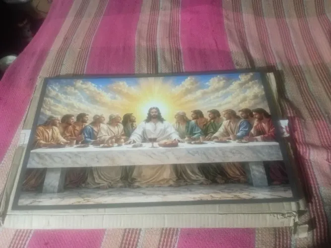 Quadro Decorativo da Santa Ceia*novo*na caixa!