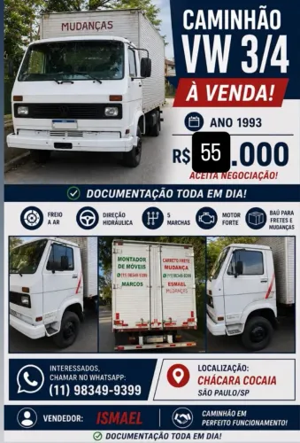 Vende-se esse caminhão, está tudo ok, em dia