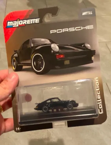 Marjorette - 1975 Porsche 930 Turbo Preto - Miniatura em Metal