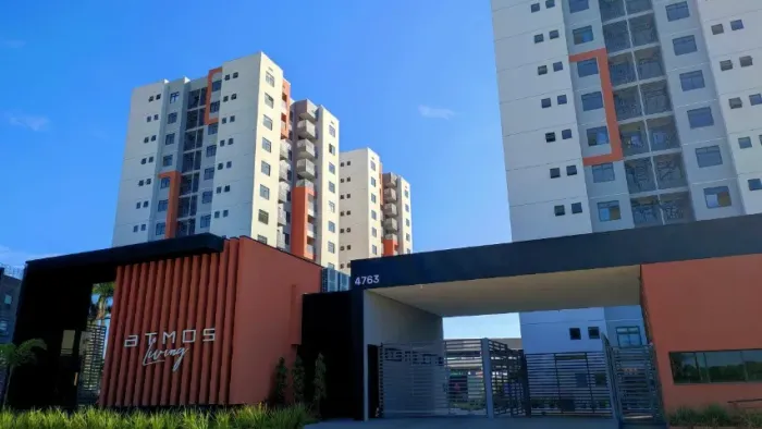 Apartamento no Residencial Atmos Living com quintal 