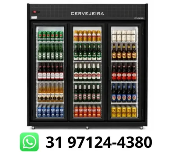 Cervejeira 3 Portas de Vidro Polo Frio 220V