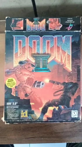 Doom 2 Box (COMPLETO) Disquetes da época + Caixa + Manual + Guia de Sobrevivência 