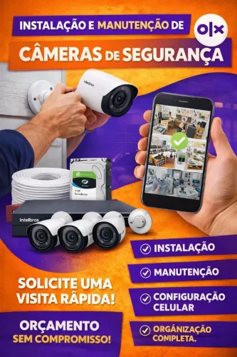 Instalação e Manutenção de Câmeras de Segurança | Atendimento Rápido