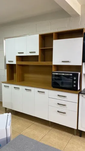 Cozinha 9 portas e 2 gaveta espaço p/forno e microondas Nova a pronta entrega