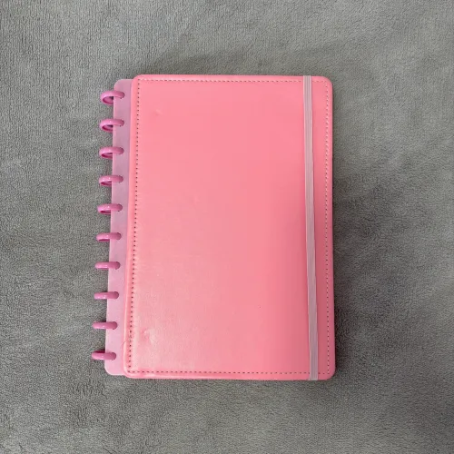 Caderno de Disco B5 Rosa Novo