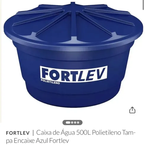 Caixa de água nova 500 litros fortlev