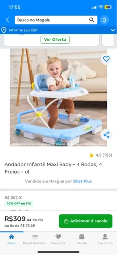 Andador Infantil Musical Para Bebê La Bamba - Maxi Baby