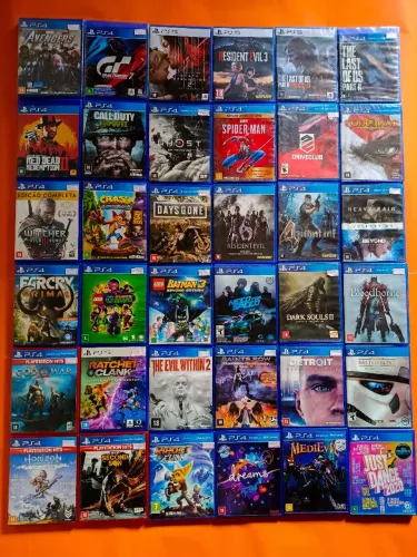 JOGOS DE PS4 E PS5 