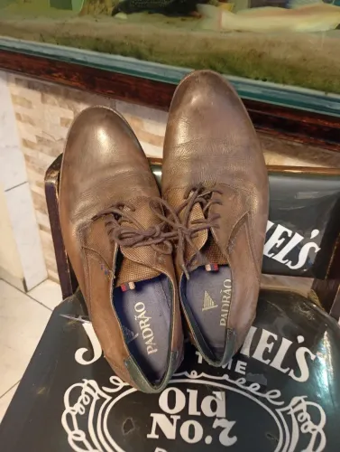 Sapato marrom em couro masculino 40