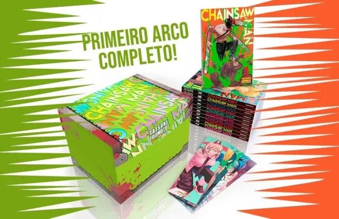 Box mangá Chainsaw Man Vols 1 ao 11. Novo e lacrado