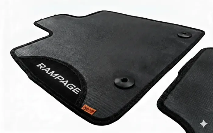 Tapete de Borracha Personalizado com Nome Bordado Rampage 2023 a 2026