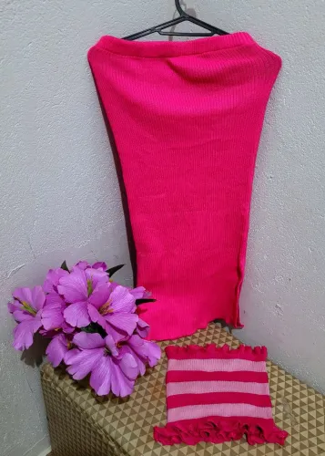 Conjunto tomara que caia rosa ?