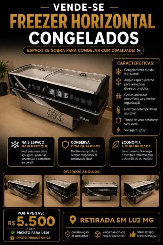 Freezer Horizontal para Congelados