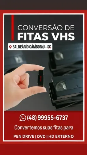fita vhs para pendrive 
