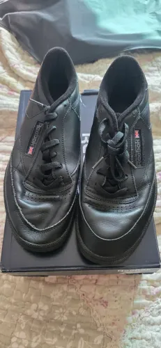 Reebok club c 85 couro preto 