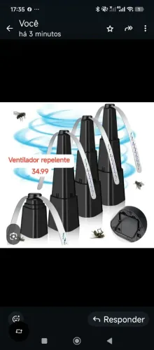 Ventilador repelente