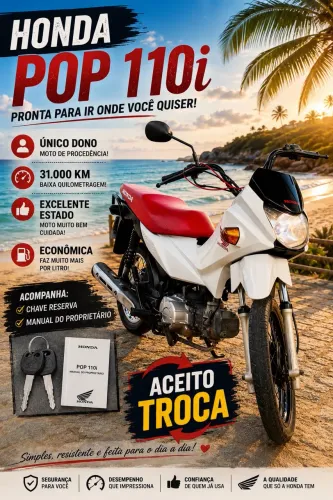 2021 Honda POP 110i EXTRA DE VERDADE