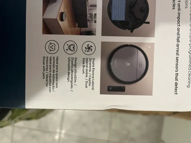 Robô Aspirador Electrolux ERB20 - cinza/preto